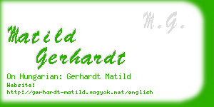 matild gerhardt business card
